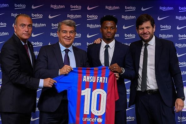 Teenager Ansu Fati has signed a new contract with Barcelona, with his release clause set at a staggering &euro;1 billion 