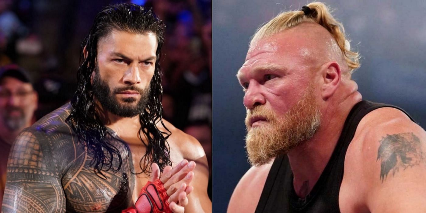Roman Reigns and Brock Lesnar collided at WWE Crown Jewel