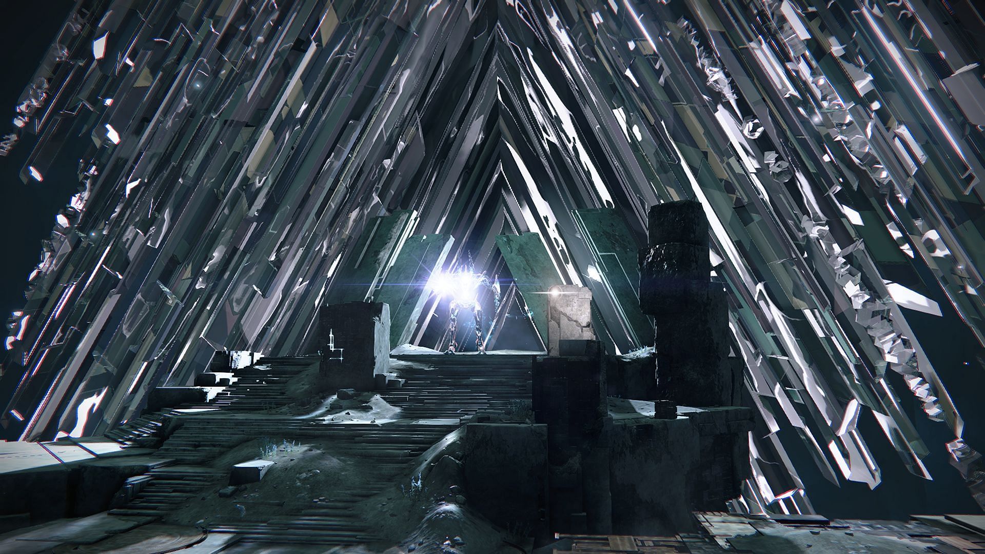 Destiny 2 Vault of Glass boss room (Image via Bungie)