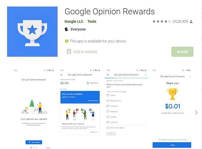 गूगल ओपिनियन रिवॉर्ड से मुफ्त में डायमंड्स प्राप्त कर सकते हैं