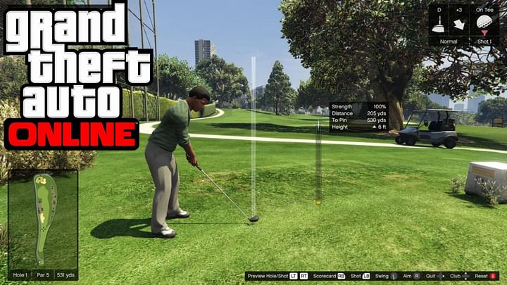 gta 5 online how to play golf