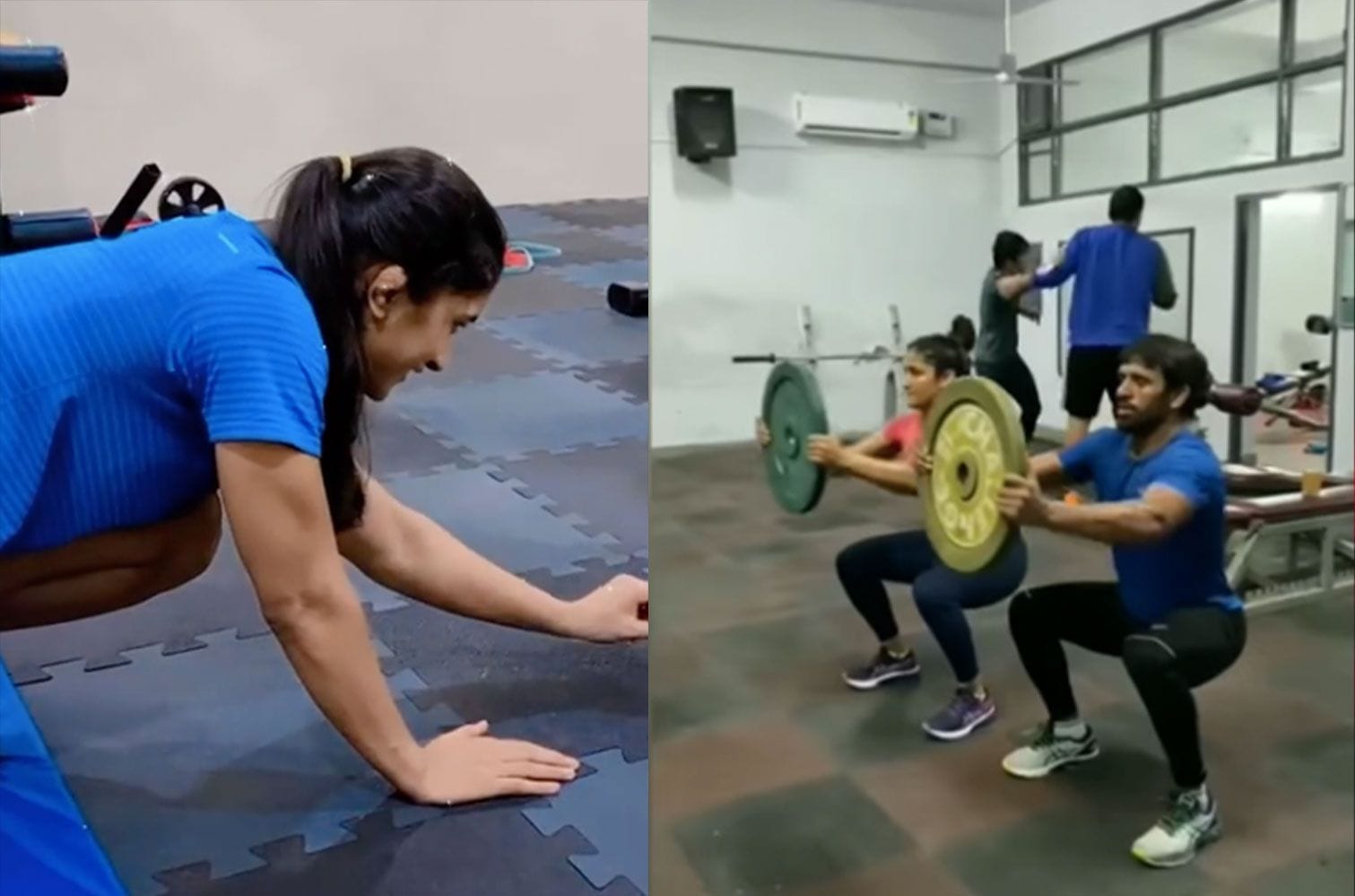 Bajrang Punia and Vinesh Phogat return to training