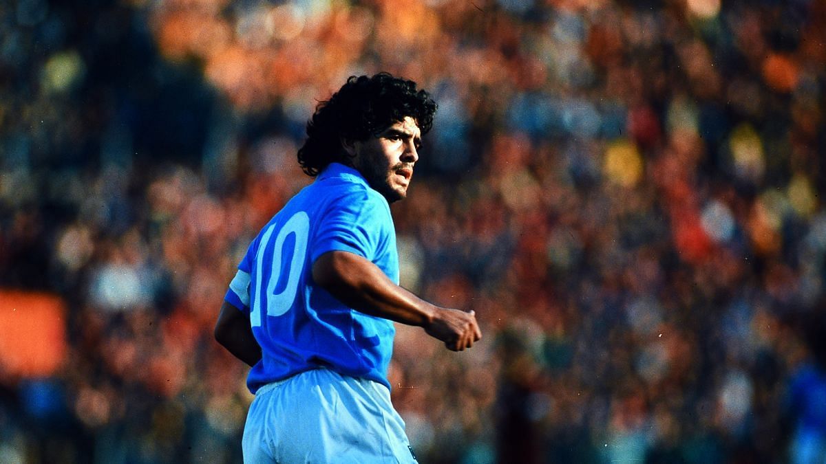 Diego Maradona playing for Napoli (Image courtesy - CNN.com)
