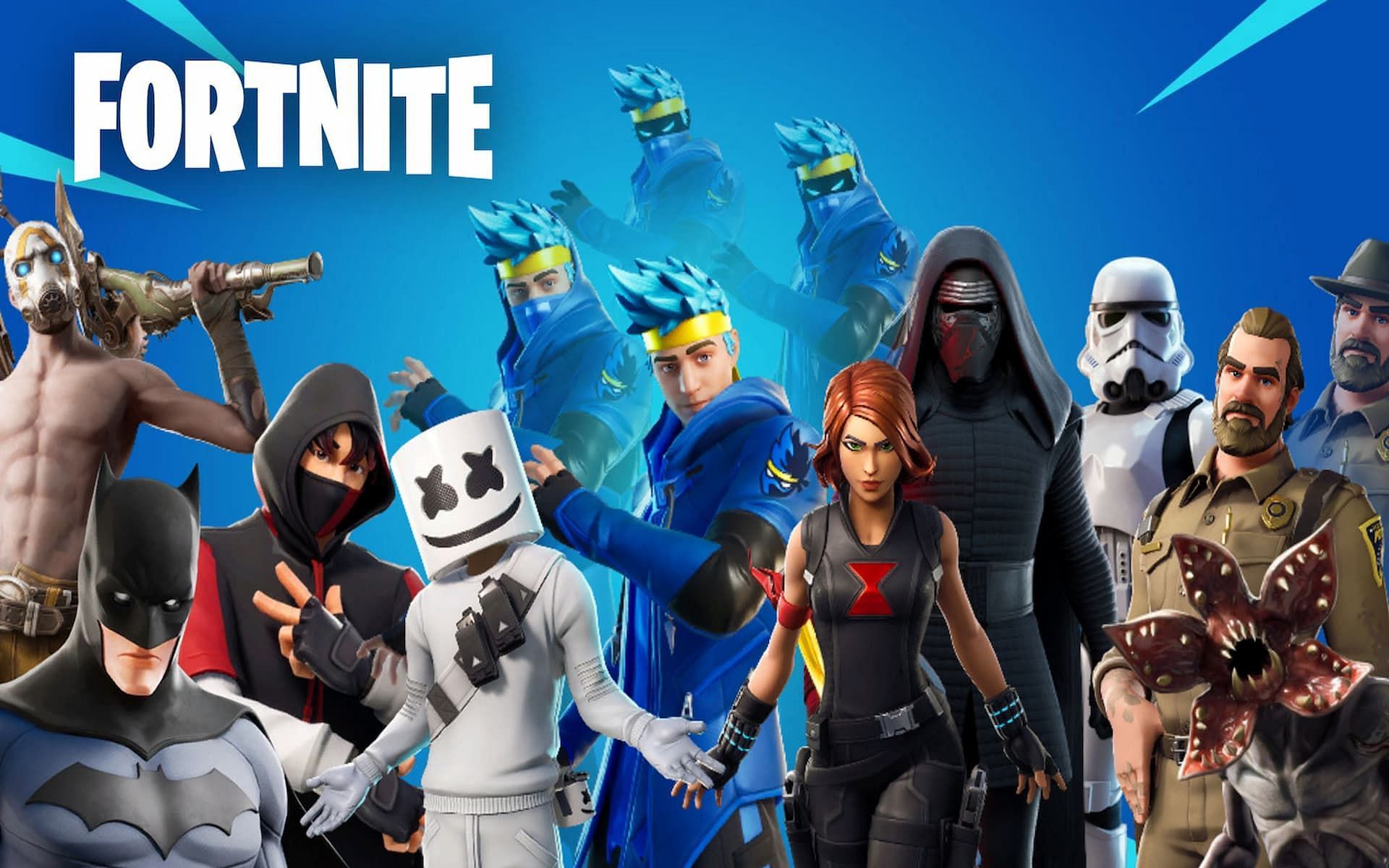 A look at some Fortnite crossovers. (Image via Epic Games)