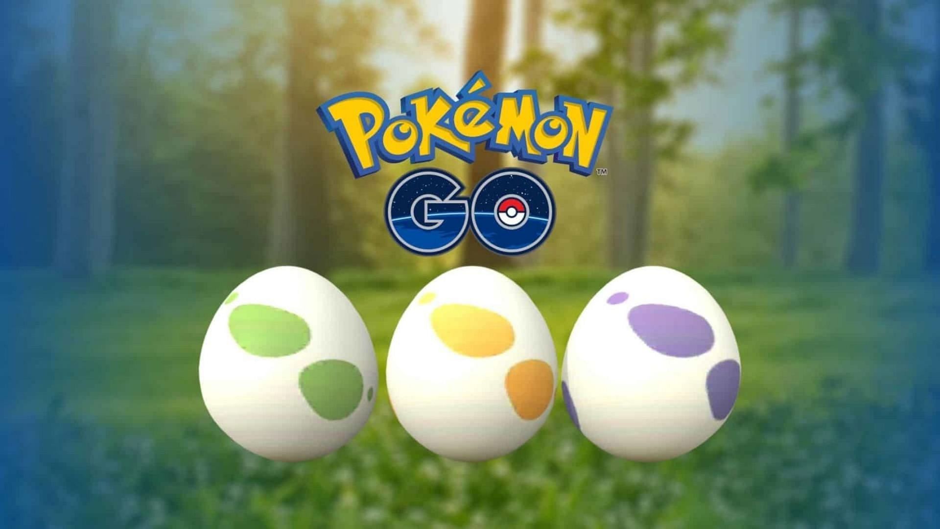 10-kilometer eggs (right) take considerable effort to hatch but have some intriguing Pokemon in their pools (Image via Niantic)