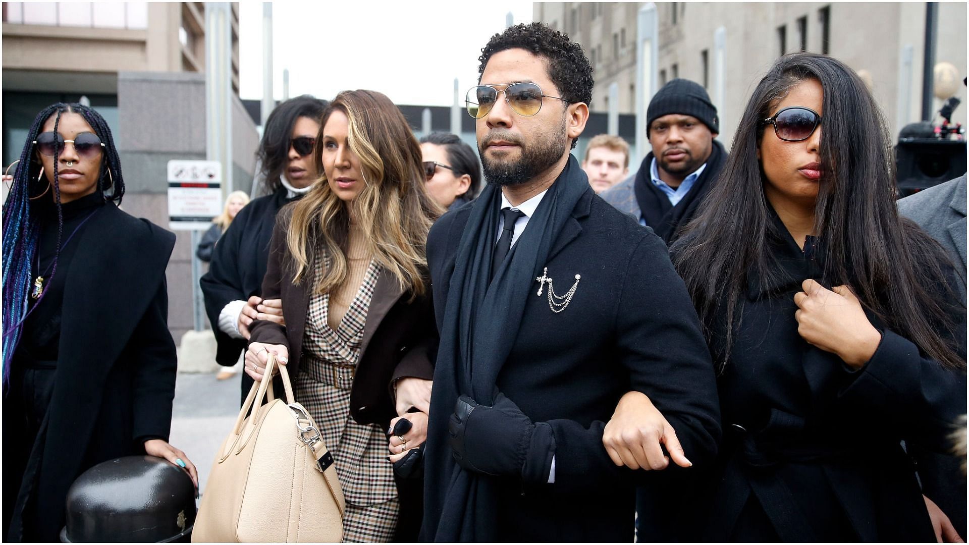 Jussie Smollett leaving Leighton Criminal Courthouse (Image by Nuccio DiNuzzo via Getty Images)