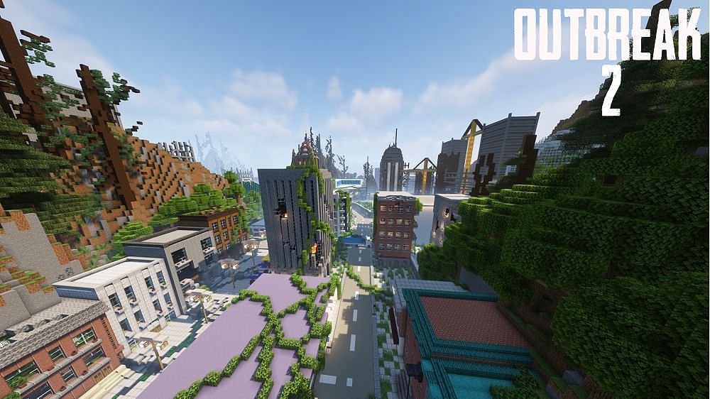 The Outbreak 2 map (Image via Minecraft)