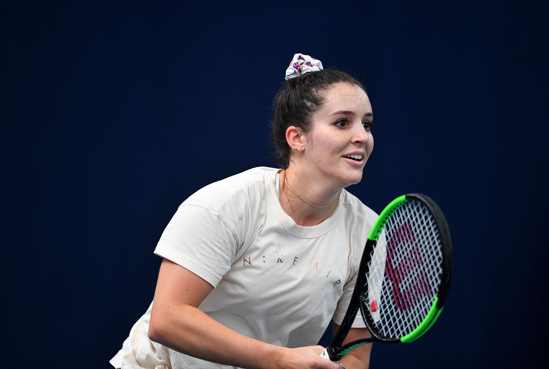 Laura Robson at the 2019 Fed Cup Europe and Africa Zone Group I practice session - Day Four