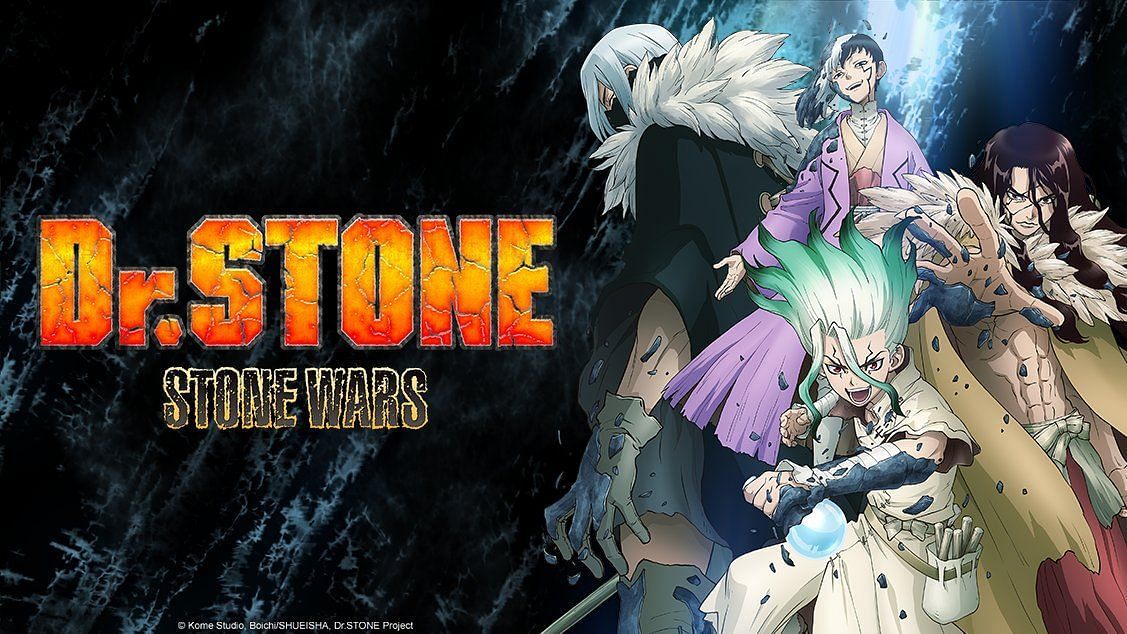 A key visual for the Stone Wars arc which comprised Season 2 of the Dr. Stone anime (Image via Shueisha)