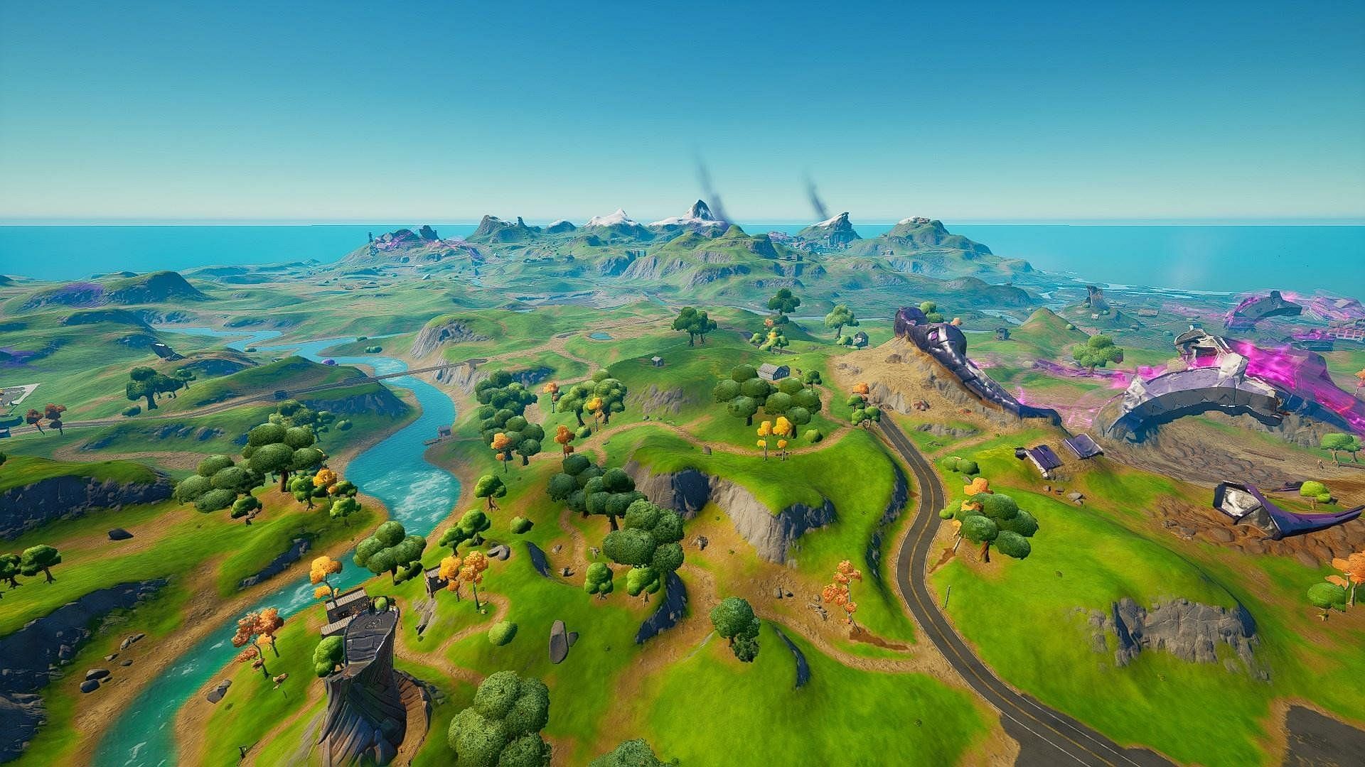 Leaked Fortnite map shows how the island may look after Chapter 2 ...