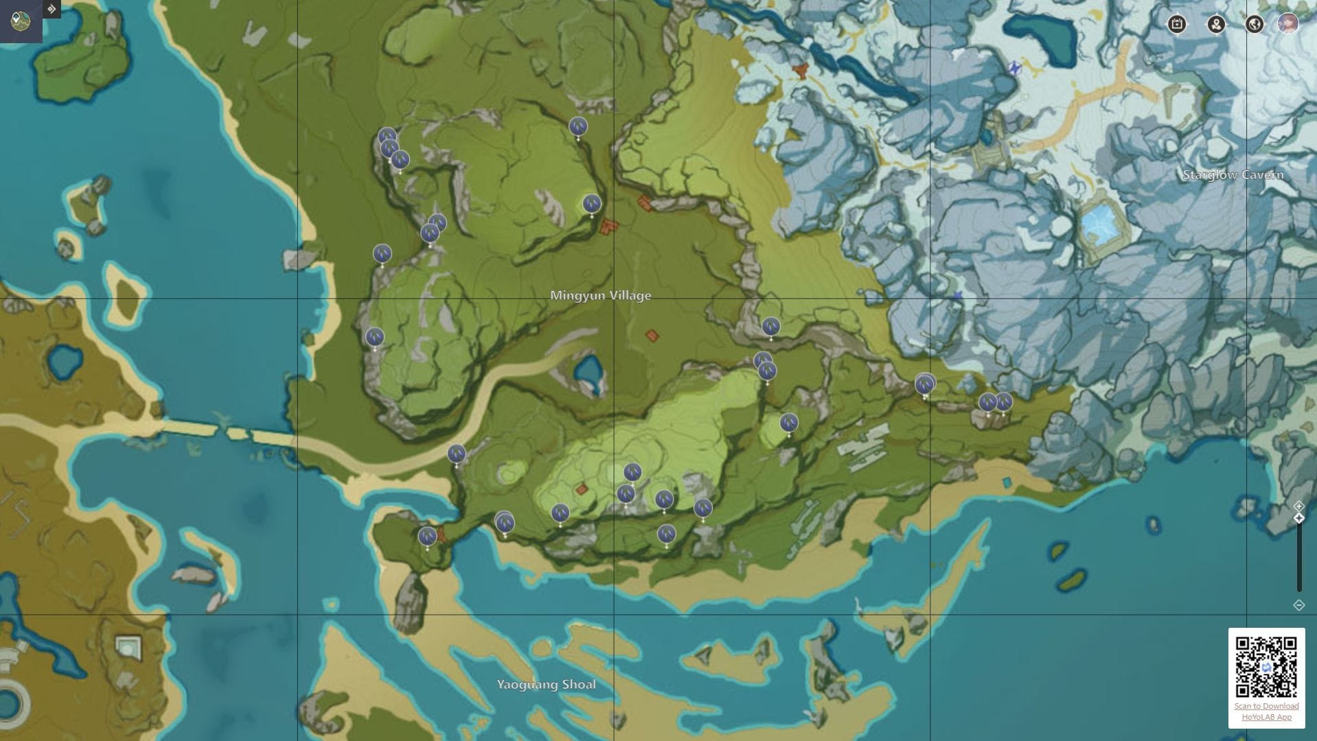 All Violetgrass locations in Genshin Impact