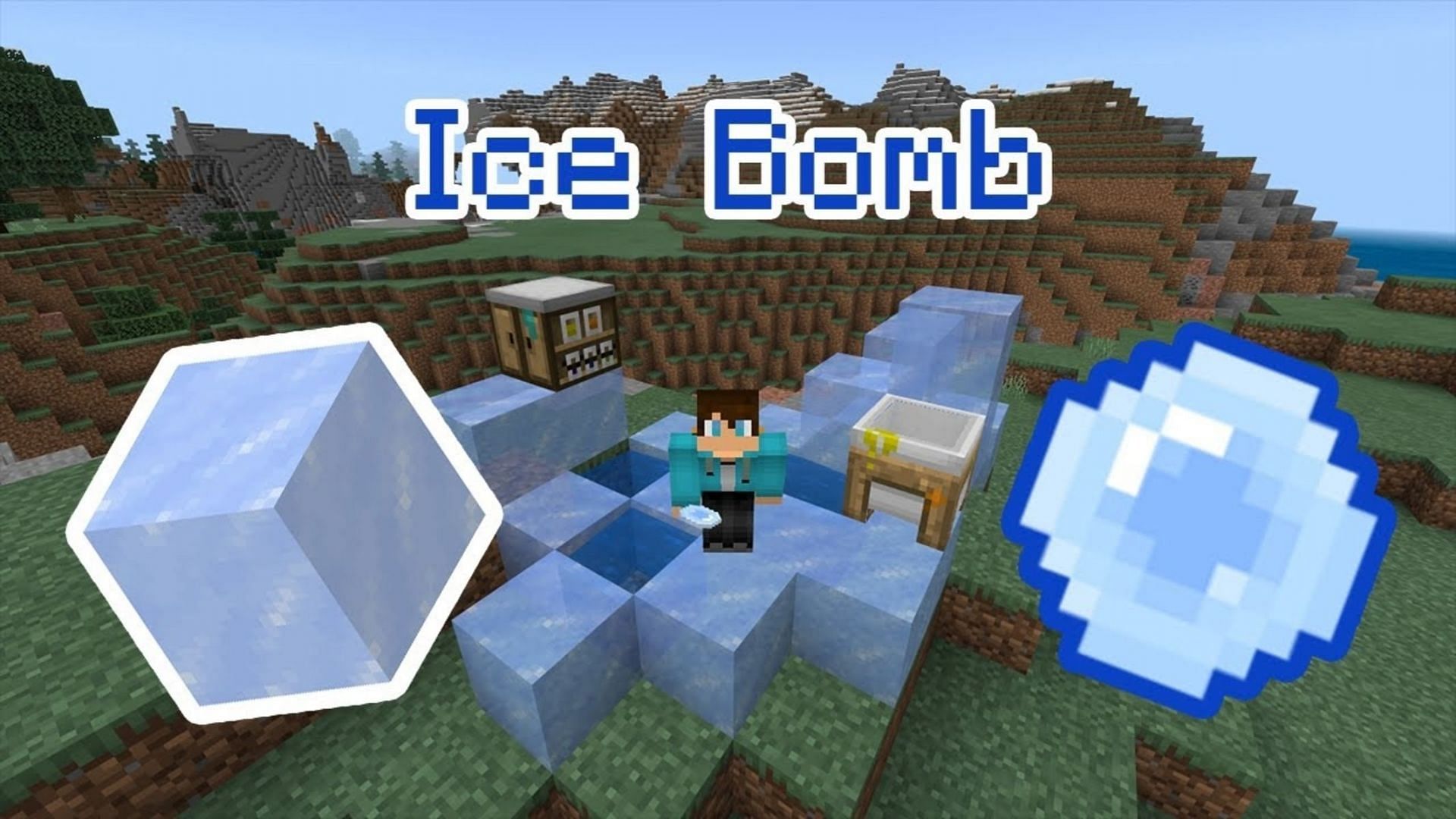 How to use ice bombs in Minecraft Education Edition