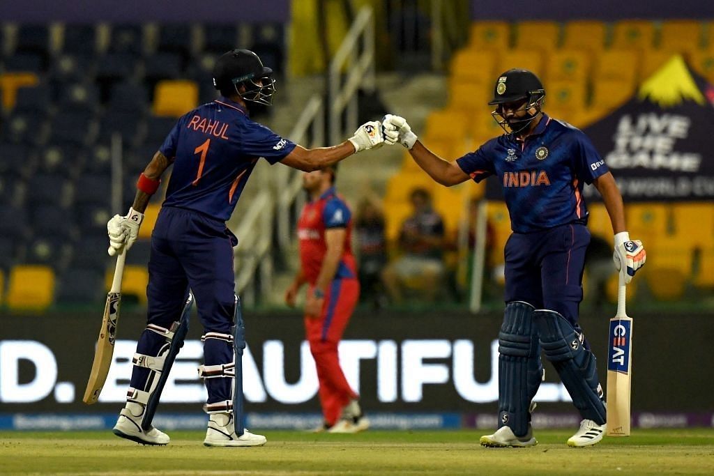 केएल राहुल और रोहित शर्मा अफगानिस्तान के खिलाफ बल्लेबाजी के दौरान