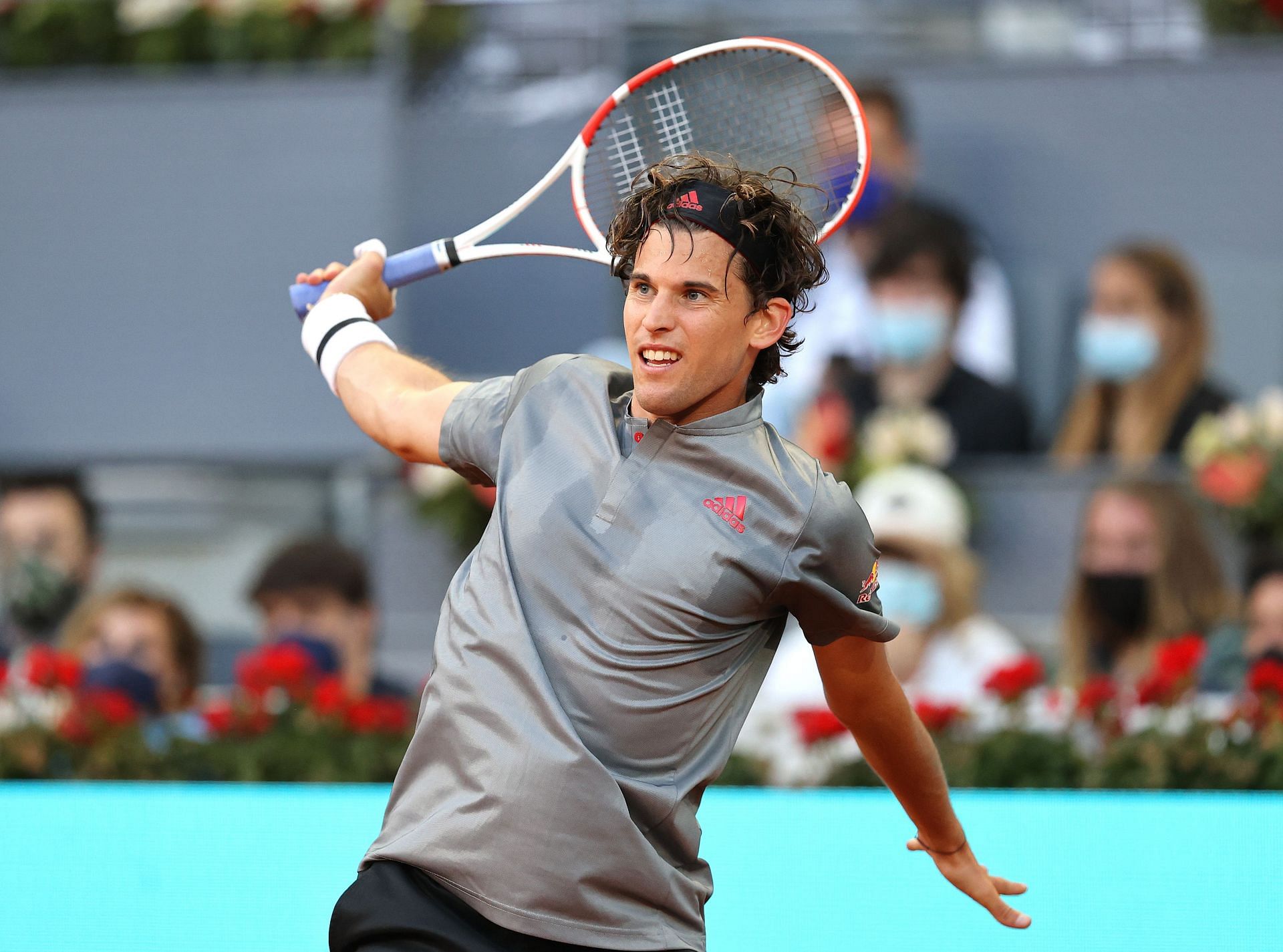 Dominic Thiem at the 2021 Mutua Madrid Open - Day Six