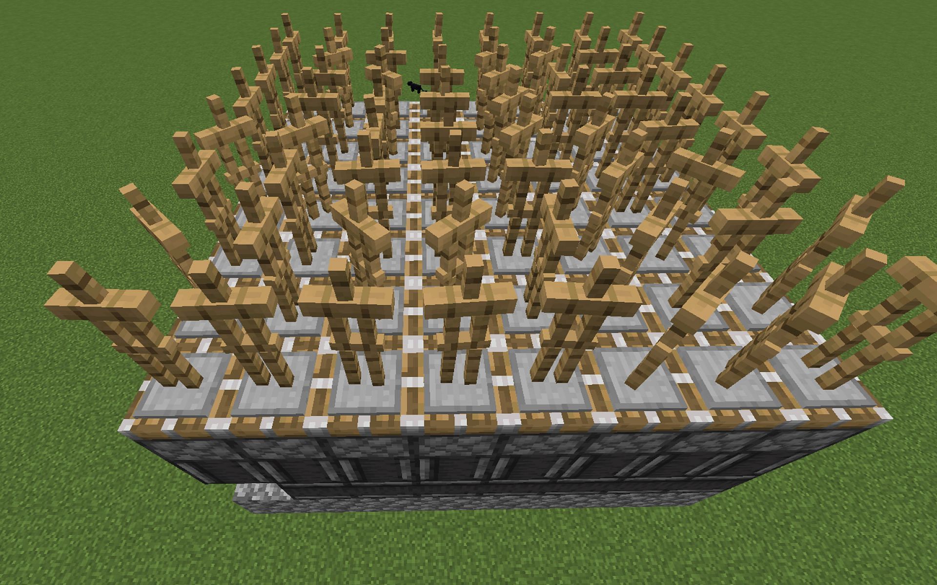 Armor stands are optional for this lag machine. Image via Minecraft.