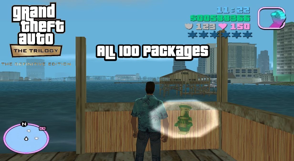 Reward for all 100 hidden packages in GTA Vice City DE?