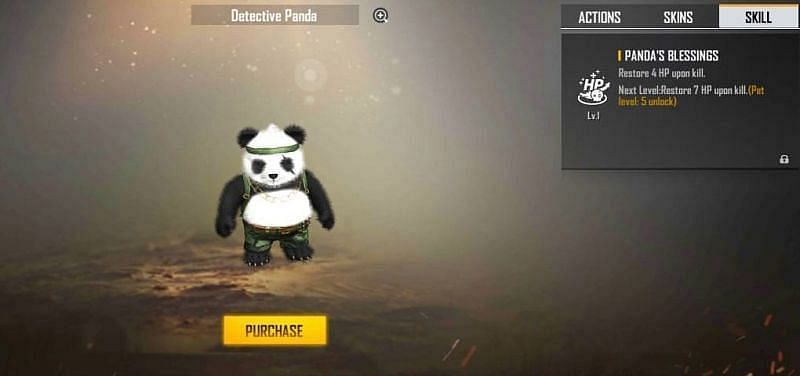 Free Fire में Detective Panda (Image Via Garena)