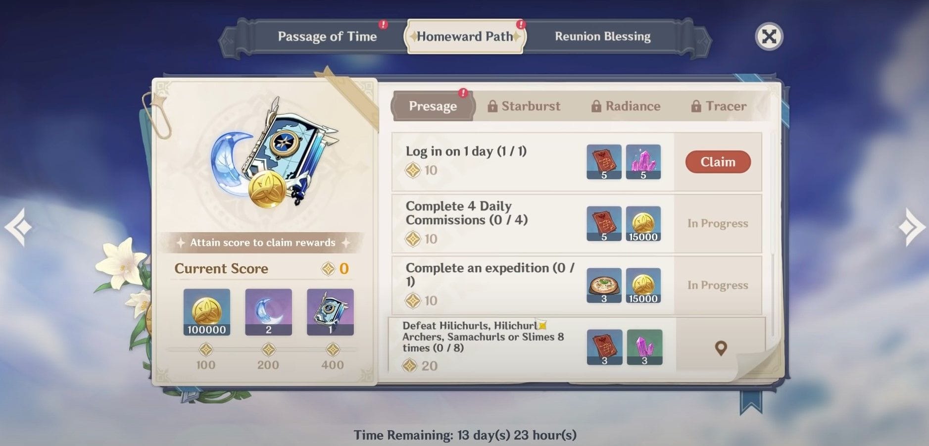 Genshin Impact Stellar Reunion event for returning players Primogem