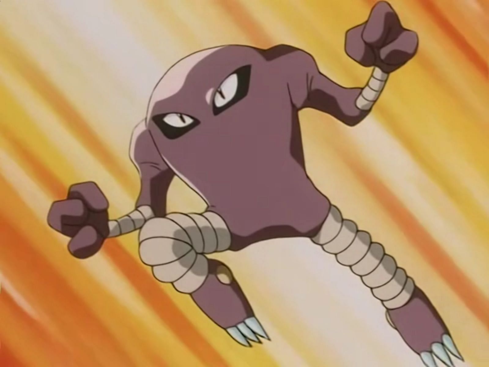 As a solo Fighting-type Pokemon, Hitmonlee has three elemental weaknesses (Image via The Pokemon Company)