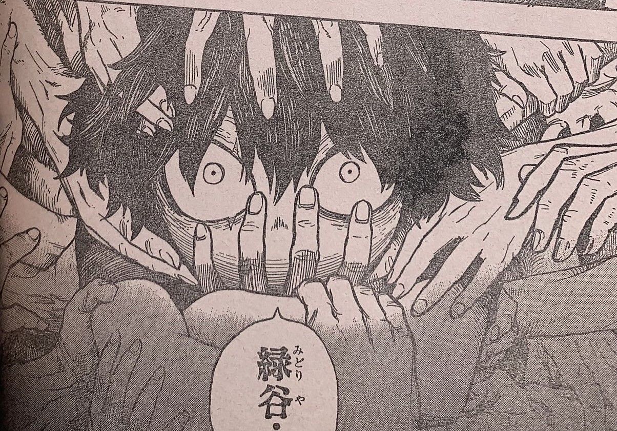 Shimura Tenko calling out to Midoriya (Image via readmha)