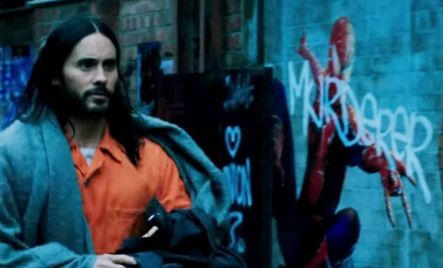 Spider-Man graffiti in Morbius (Image via Sony Pictures Entertainment/ Marvel)