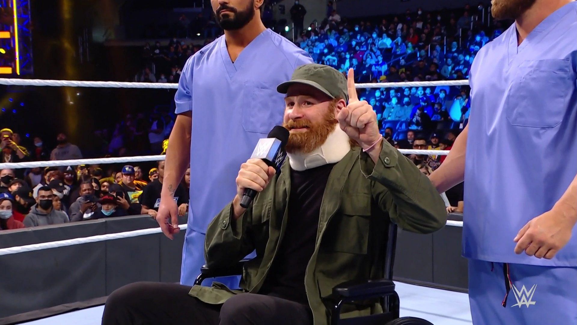 Sami Zayn claimed to be the toughest man alive on SmackDown
