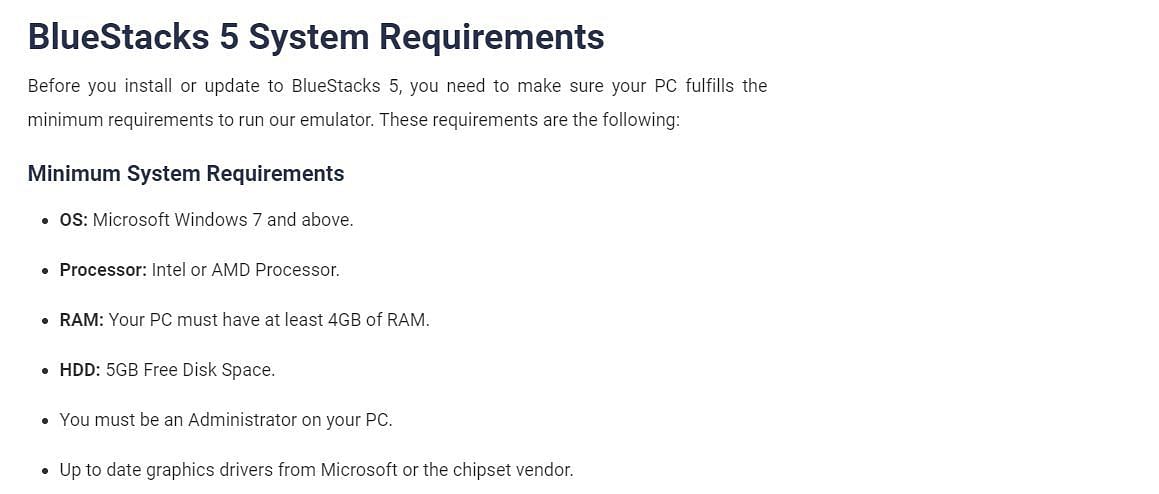 ldplayer 4 system requirements