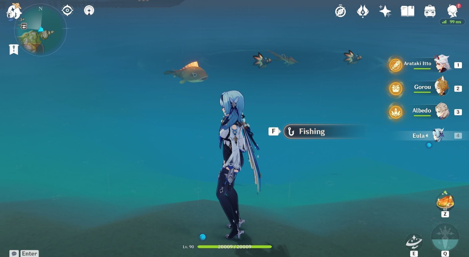 Genshin Impact Pufferfish locations and fishing routes