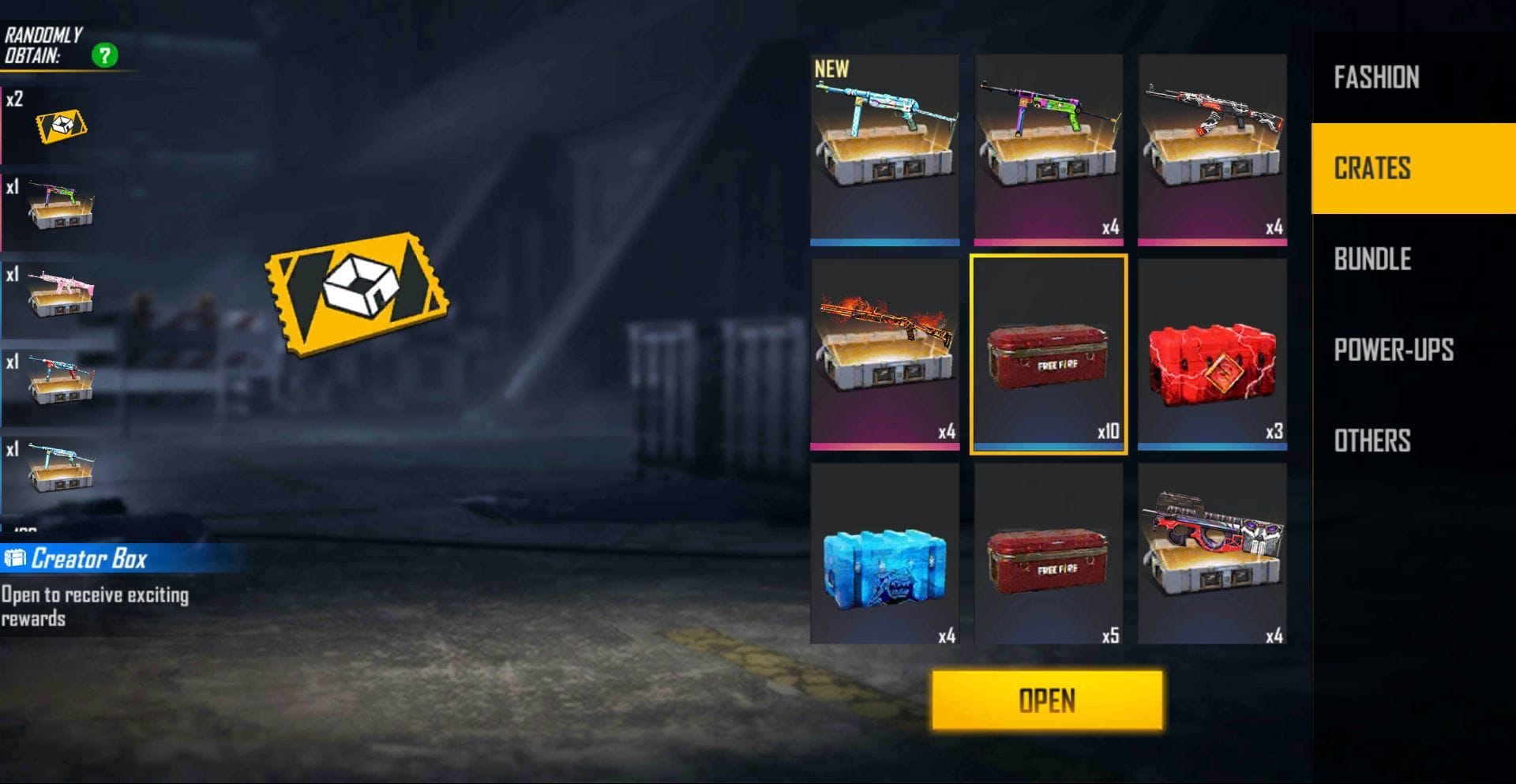 All working Free Fire redeem codes released today(10th December): Free 10x  Creator Box and permanent cosmetic