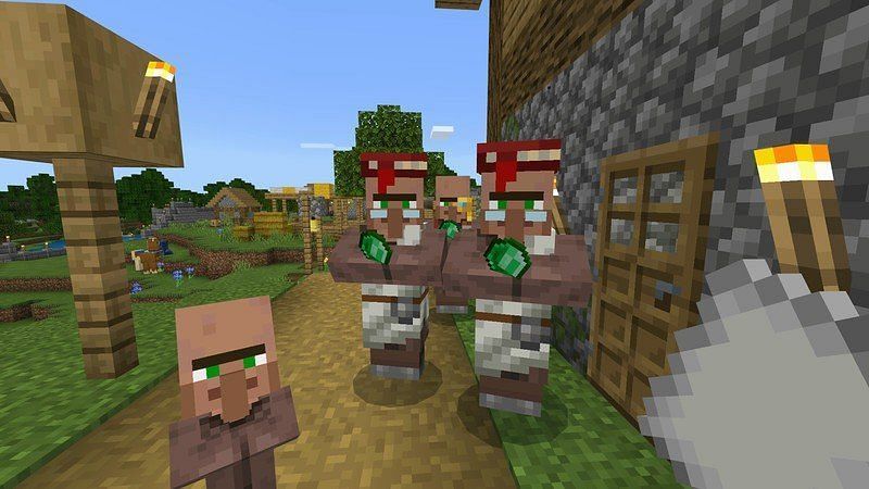Players will need to get a villager to build limit (Image via Minecraft)
