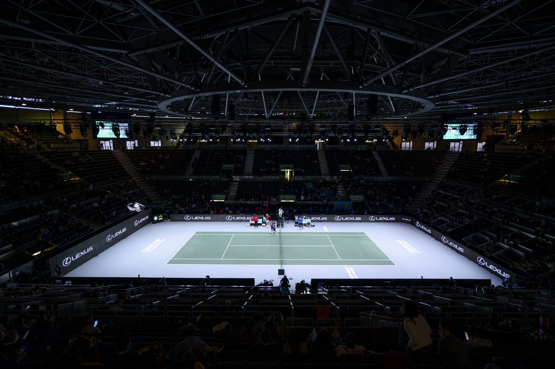 The Madrid Arena pavilion at the 2021 Davis Cup Finals