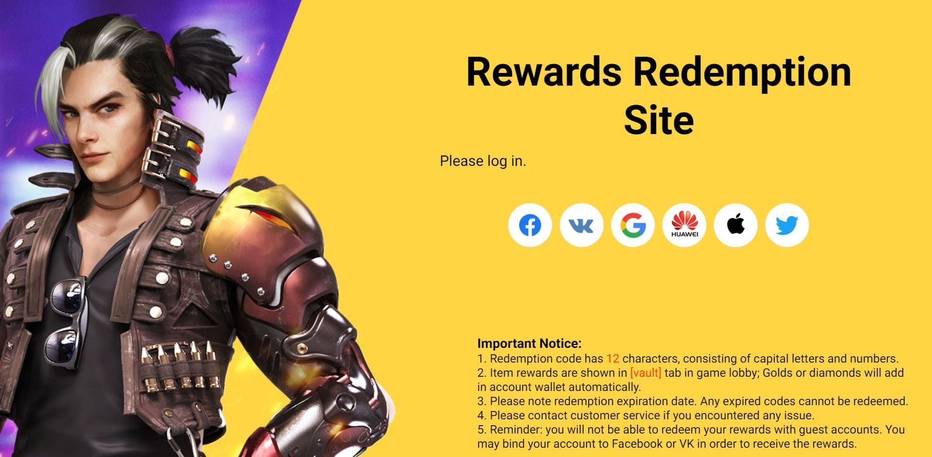 Garena Free Fire redeem code to get free rewards today (December 3)