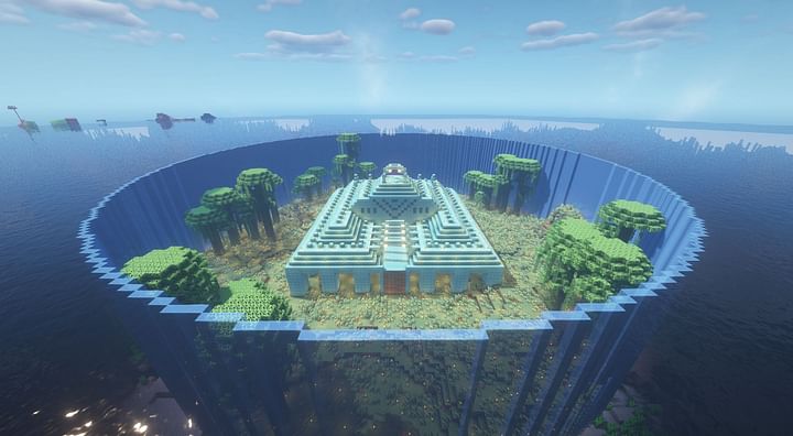 Easiest way to drain an Ocean Monument in Minecraft 1.18