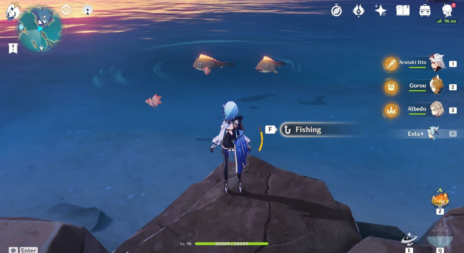 Genshin Impact Pufferfish locations and fishing routes