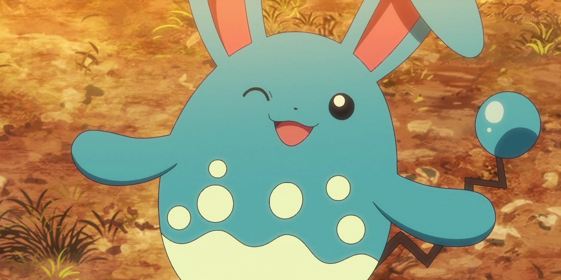 An Azumarill in the anime (Image via The Pokemon Company)