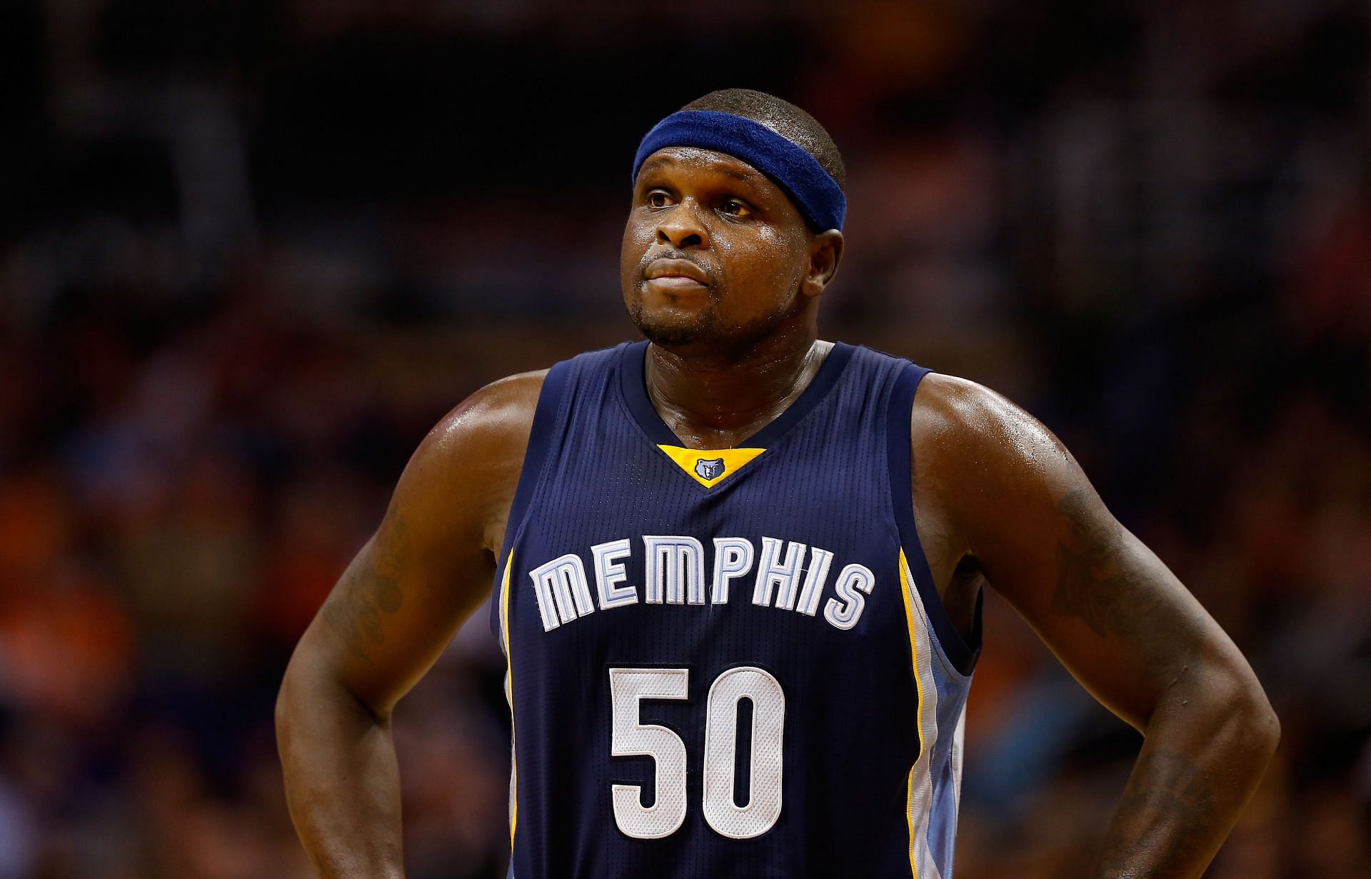 Zach Randolph #50 of the Memphis Grizzlies during the NBA game against the Phoenix Suns at US Airways Center on November 5, 2014 in Phoenix, Arizona. The Grizzlies defeated the Suns 102-91.