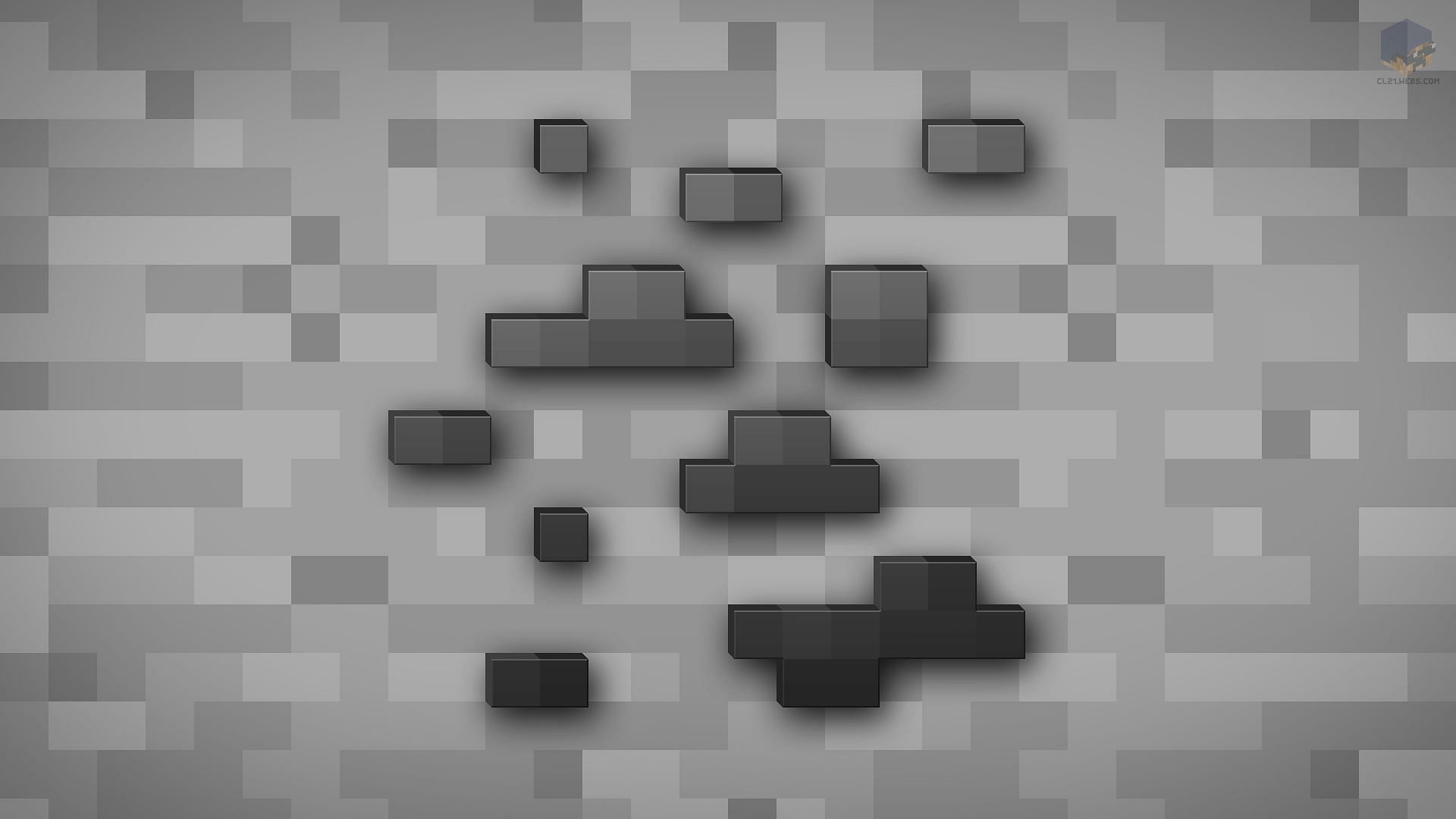 Coal ore in Minecraft (Image via Minecraft)