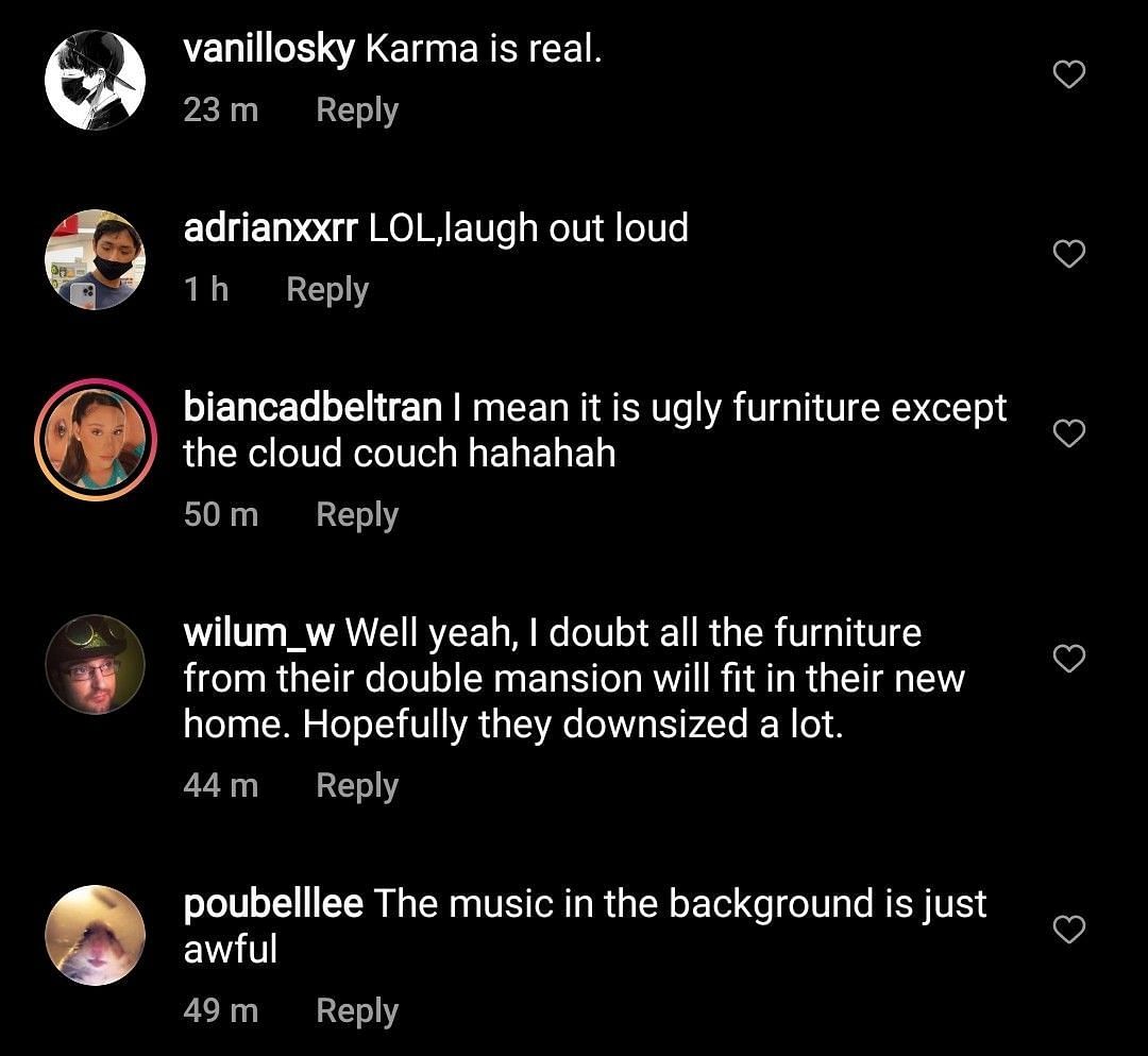 Internet reacts to the ACE Family selling their furniture 2/3 (Image via defnoodles/ Instagram)