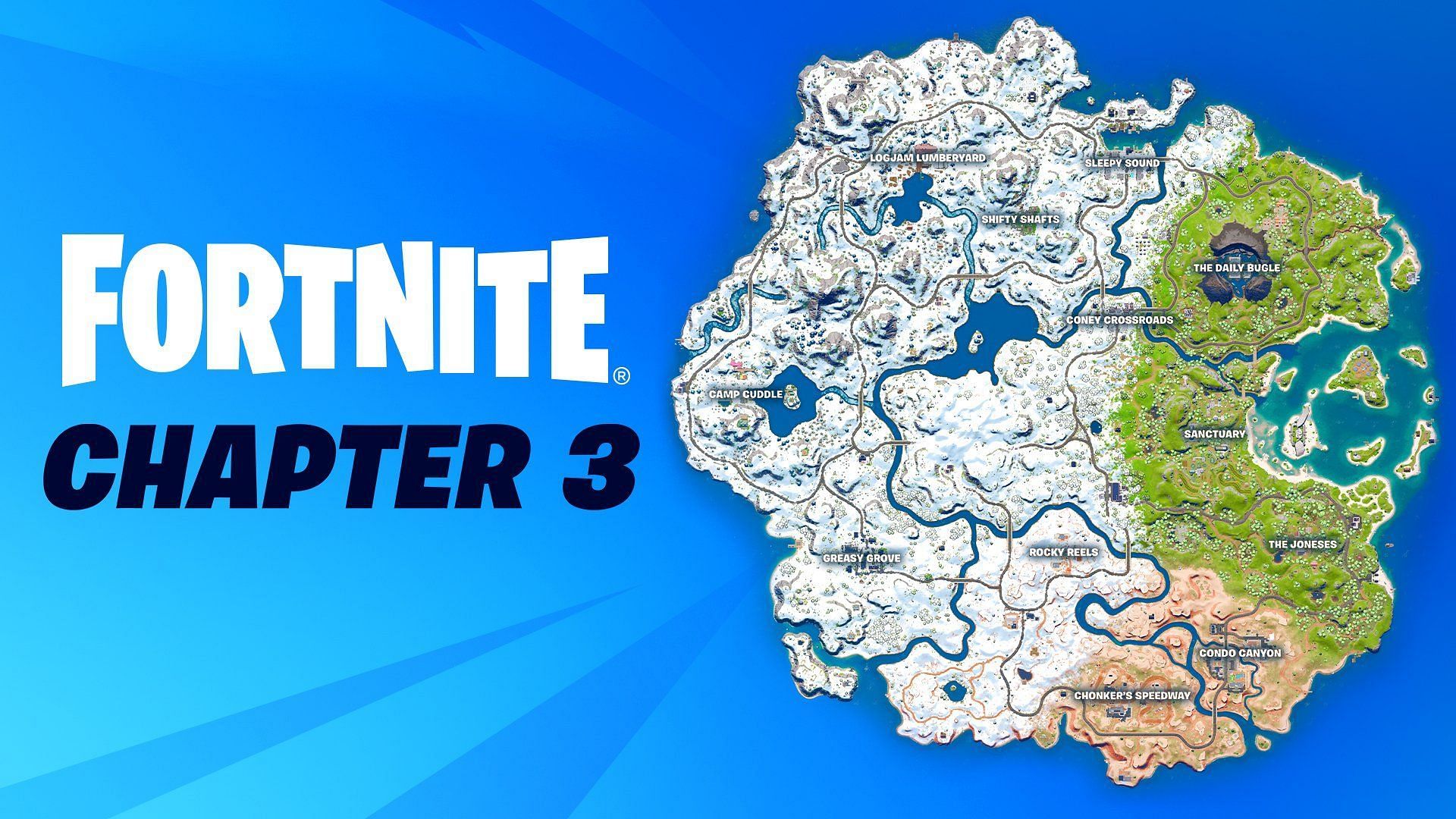 Fortnite Chapter 3 map reveal: Tilted Tower, Shifty Shafts, and every ...