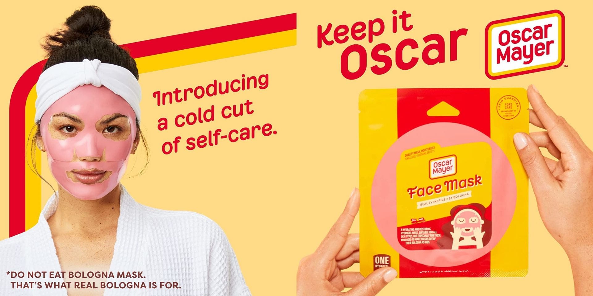 Oscar Mayer bologna sheet face mask Where to buy, price and more