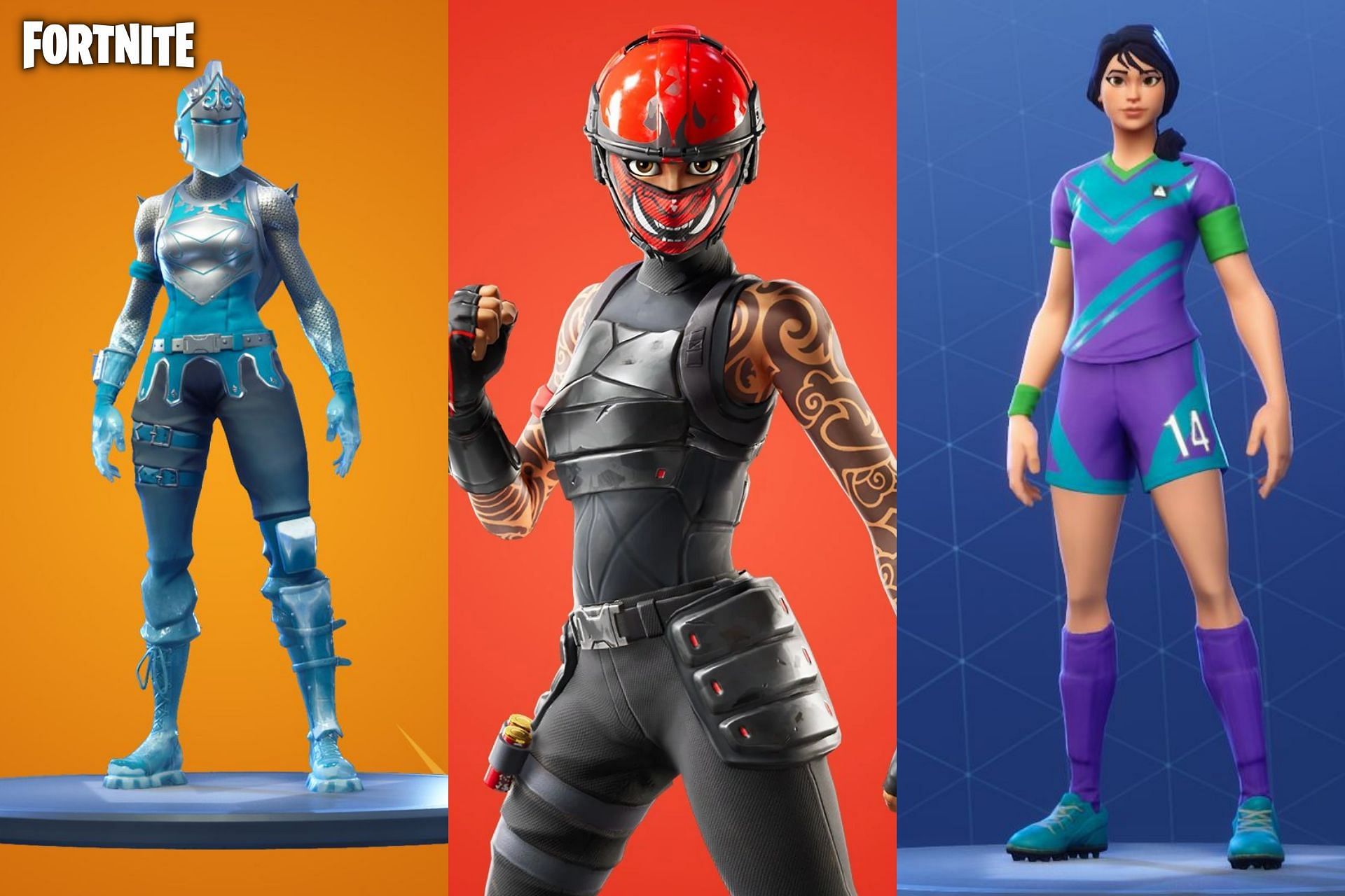 Fortnite skins that decrease the input delay and give more FPS (Image via Sportskeeda)
