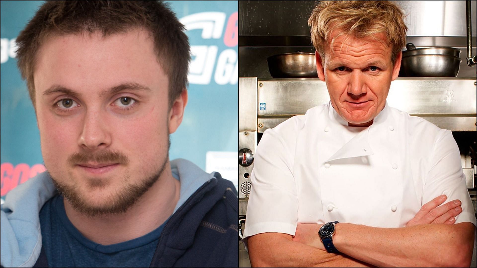 Twitch streamer Forsen throws caution to the wind and continues to react to Kitchen Nightmares after his chat informs him of the risks (Image via Sportskeeda)