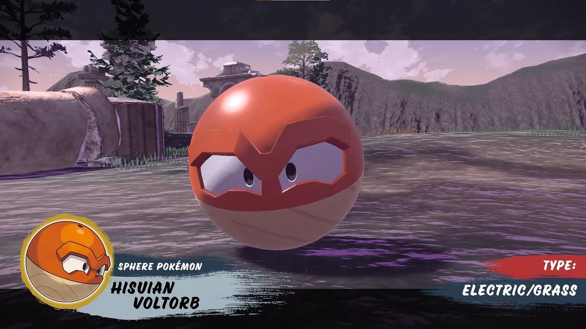 The Hisuian Voltorb is Electric and Grass (Image via YouTube/Game Freak)