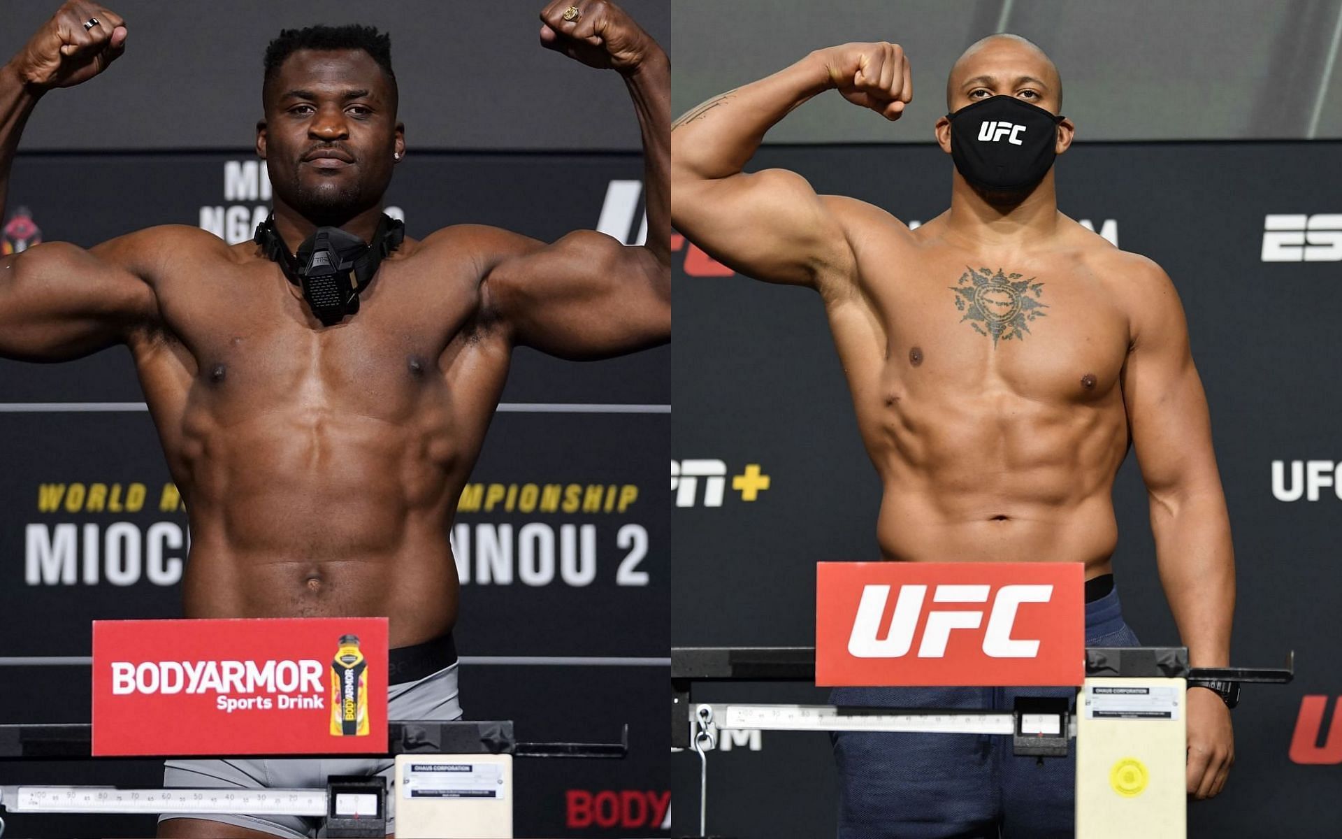 Francis Ngannou Vs. Ciryl Gane: Height, Weight And Reach Comparison