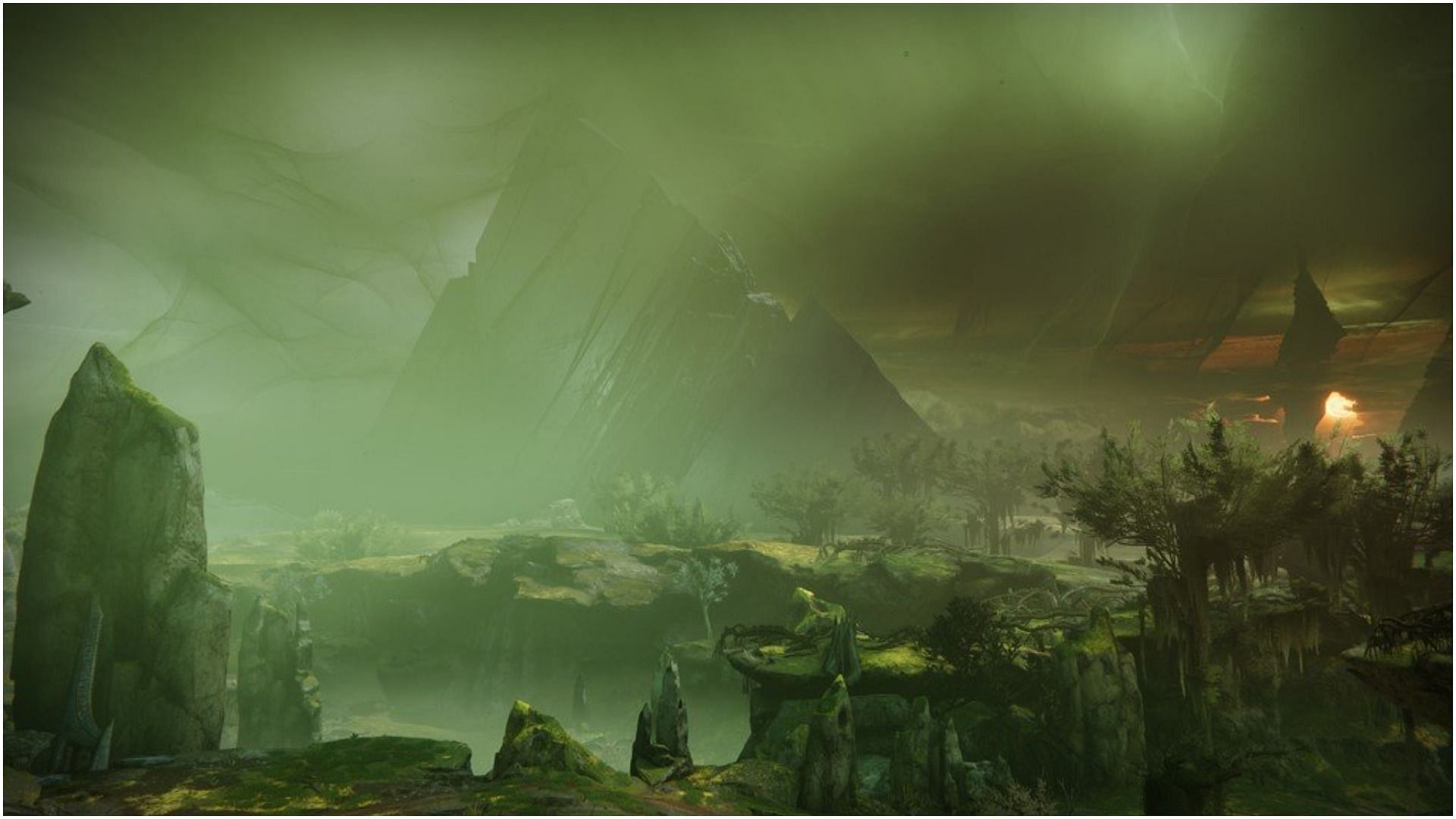 The Fractured Pyramid within the Throne World (Image via Bungie)