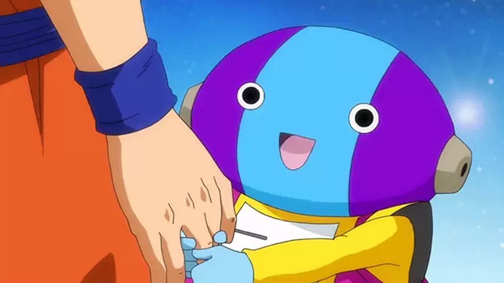 Zeno holding Goku&#039;s hand (Image via Toei Animation)