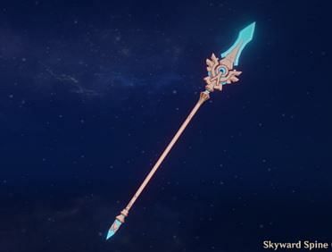 Skyward Spine | Genshin Impact- Ascension Materials, Stats, Appearence ...