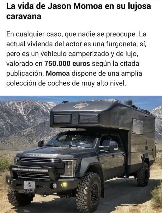 What is Jason Momoa's net worth? Aquaman star living in $750,000 RV van ...