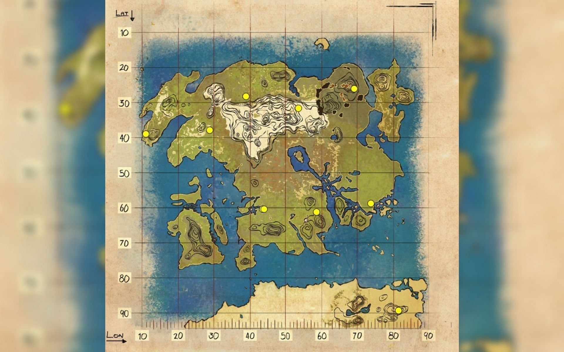 АРК Затерянный остров карта
