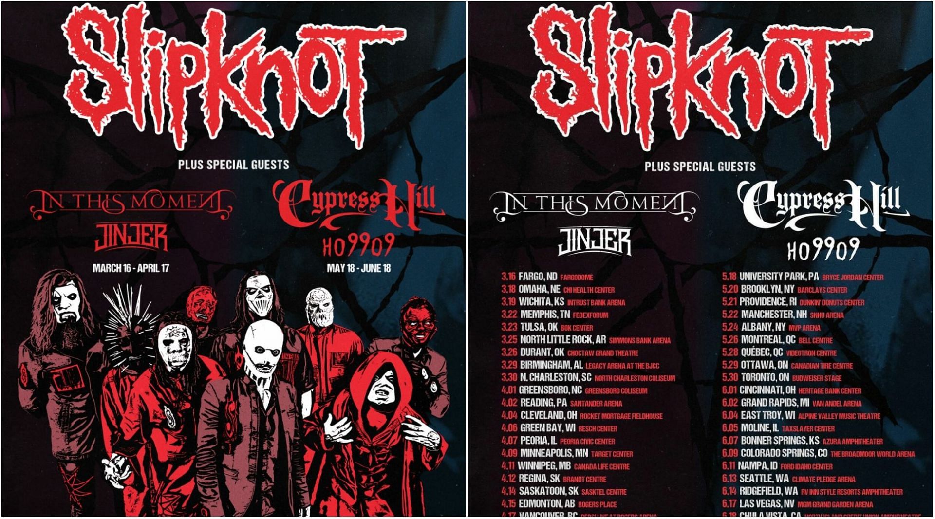 slipknot tour 2022 virginia
